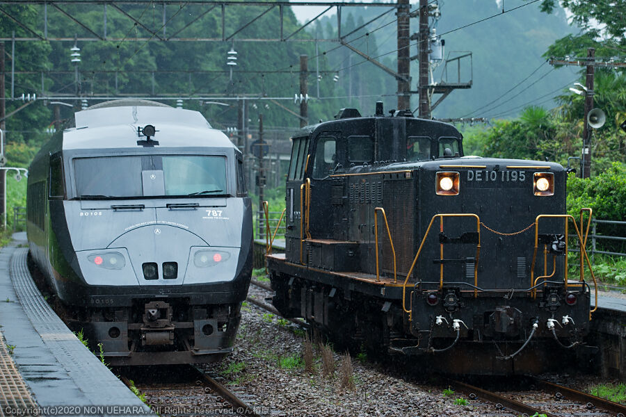 鹿児島】DE10 1195単機, DE10 1756 + マヤ34-2009 : のん植原の