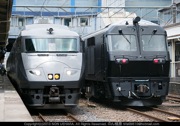 【なつめ】 ななつ星DF200-7001 黒と黒の共演【2013/7/20】 : のん植原の鹿児島