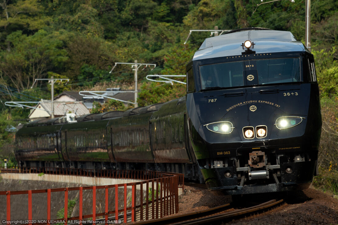 鹿児島】787系BM363『36ぷらす3』肥薩おれんじ鉄道2度目の入線 : のん