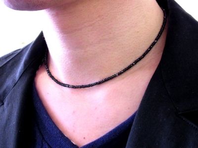 ブラックスピネルネックレスとブラックオニキスネックレス ジュエリー シルバーアクセサリーセレクトショップ ｎｏｎｂｏｄｙ