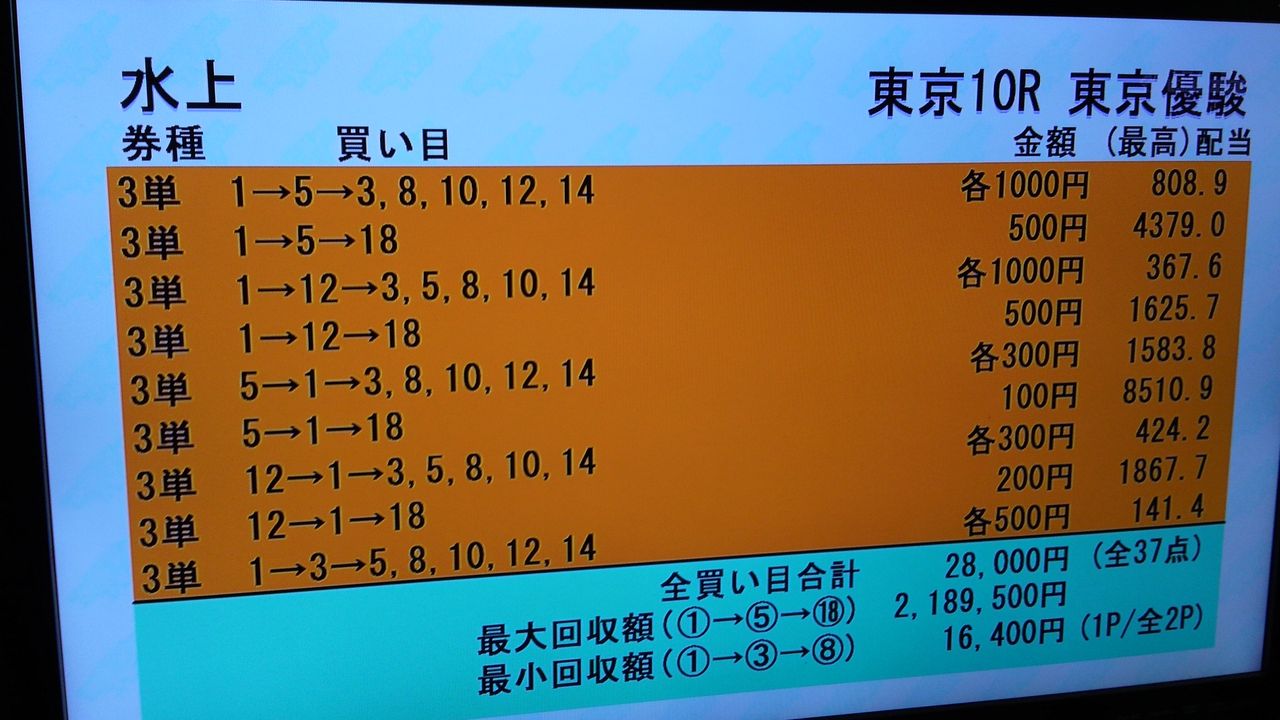 競馬 予想 tv 買い 目