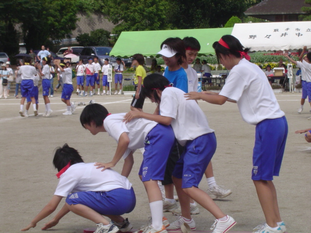 体育祭 プログラム１２ ムカデ競争 取手市立野々井中学校 ｂｌｏｇ