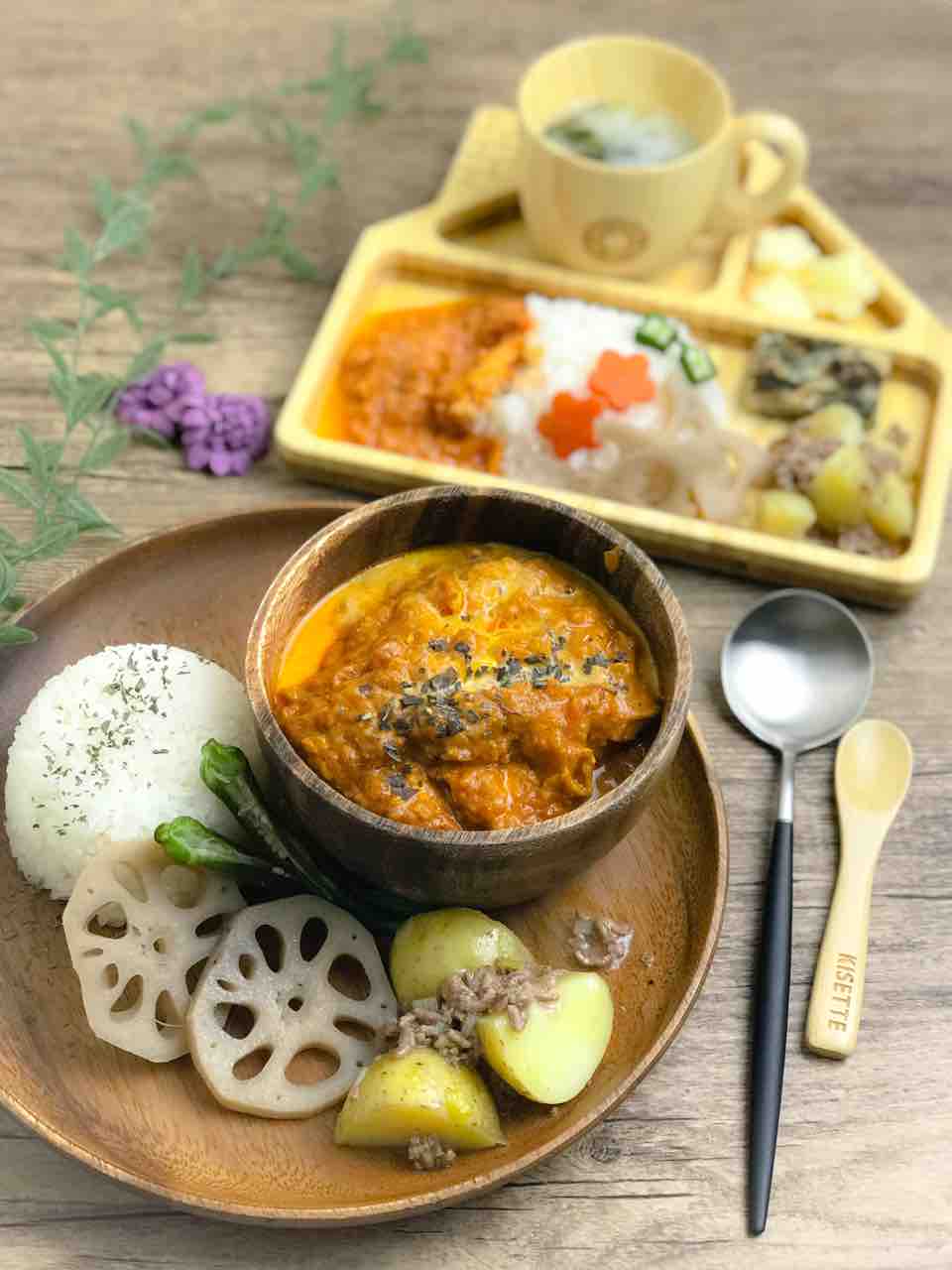 取り分け ストック カミカミ期 大人も絶品すぎるバターチキンカレー のんすけ おちびのおいしいくらし 離乳食 幼児食