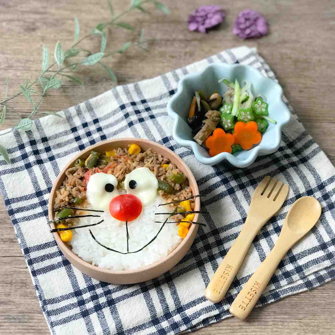 献立 1歳8ヶ月幼児食 ドラえもんごはん のんすけ おちびのおいしいくらし 離乳食 幼児食 献立 1歳8ヶ月幼児食 ドラえもんごはん のんすけ おちびのおいしいくらし 離乳食 幼児食