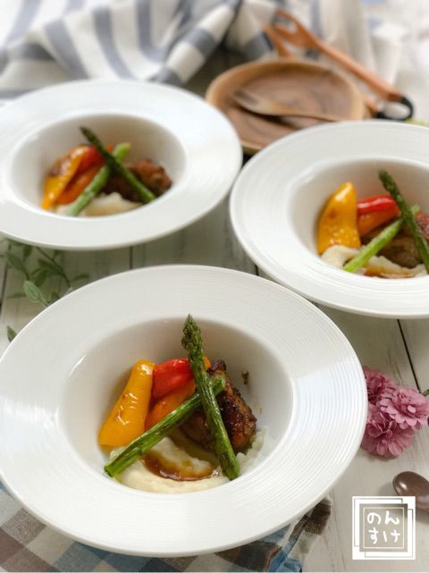 メープルマスタードスキレットチキンのレシピ