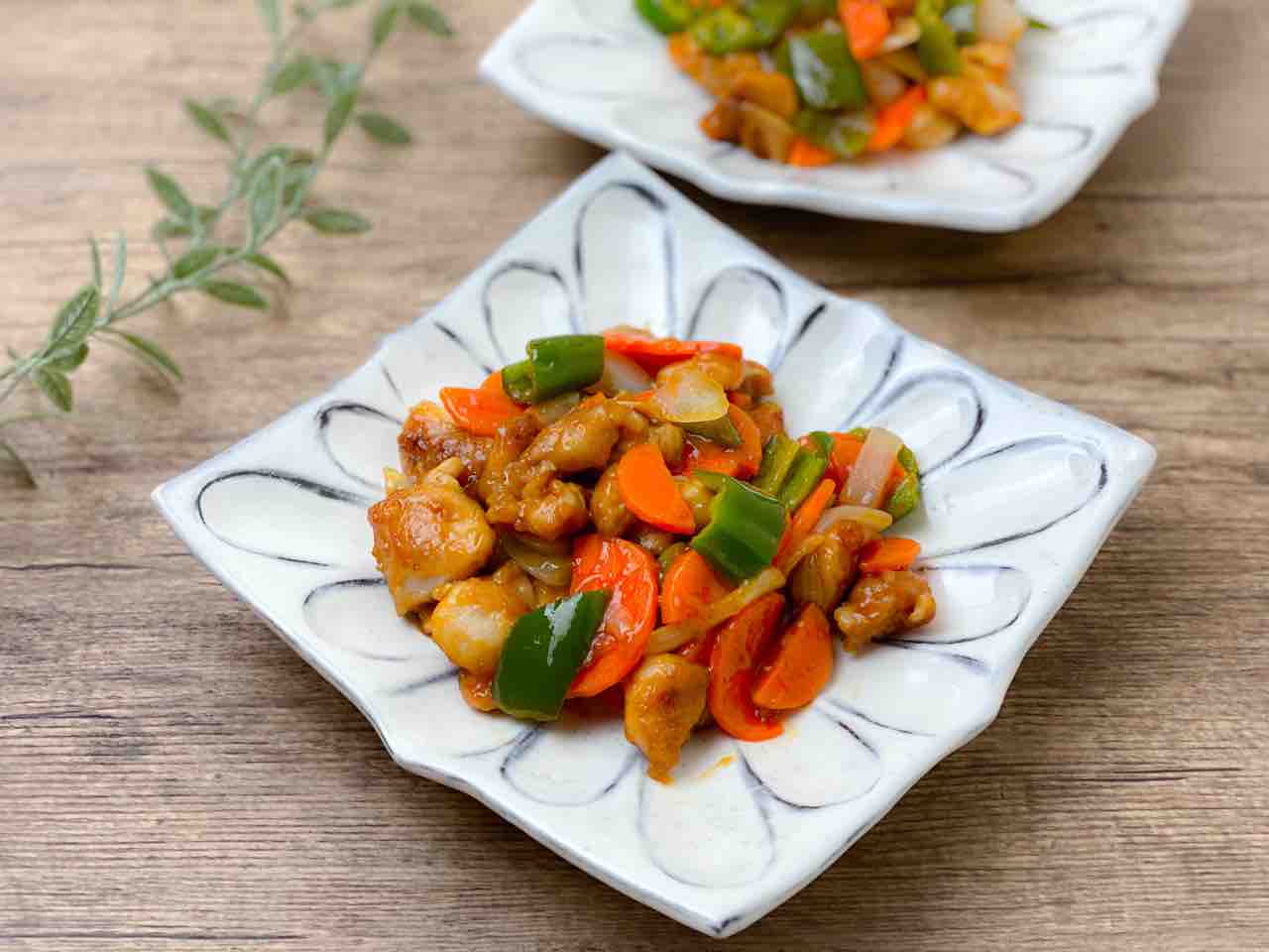 鶏ひき肉と野菜のフライパンのレシピ