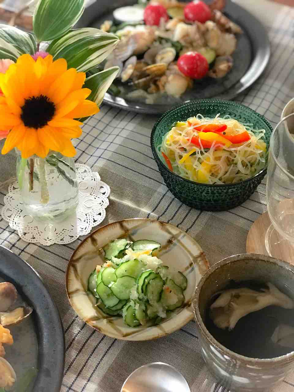 献立 アクアパッツァと作り置きで夜ごはん アクアパッツァはパスタにも変身 のんすけのおいしいくらし