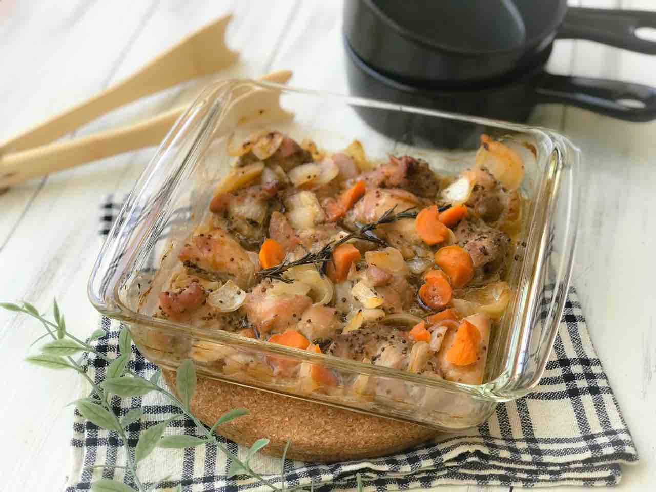 献立 下味冷凍で楽チン チキンと野菜のマスタードグリルでお昼ごはん のんすけのおいしいくらし