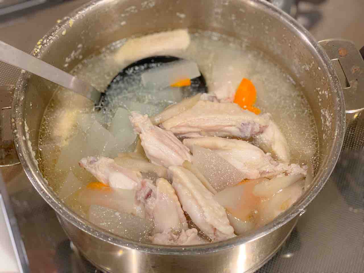 レシピ】手羽中と冬瓜の中華麹スープ、腸活、麹レシピ、米麹 : のんすけのおいしいくらし