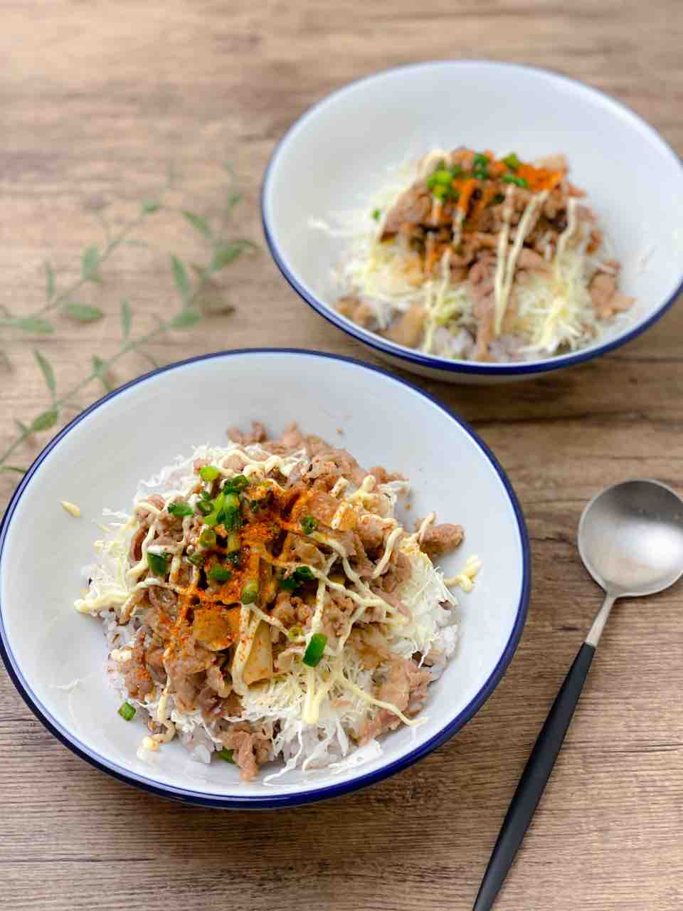 レシピ・献立】えりんぎ入り甘辛マヨ豚丼レシピと献立 : のんすけのおいしいくらし