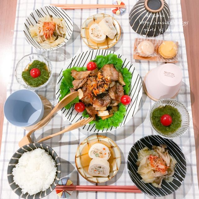 献立 豚肉と茄子の味噌炒めで夜ごはん のんすけのおいしいくらしと簡単オシャレシピ