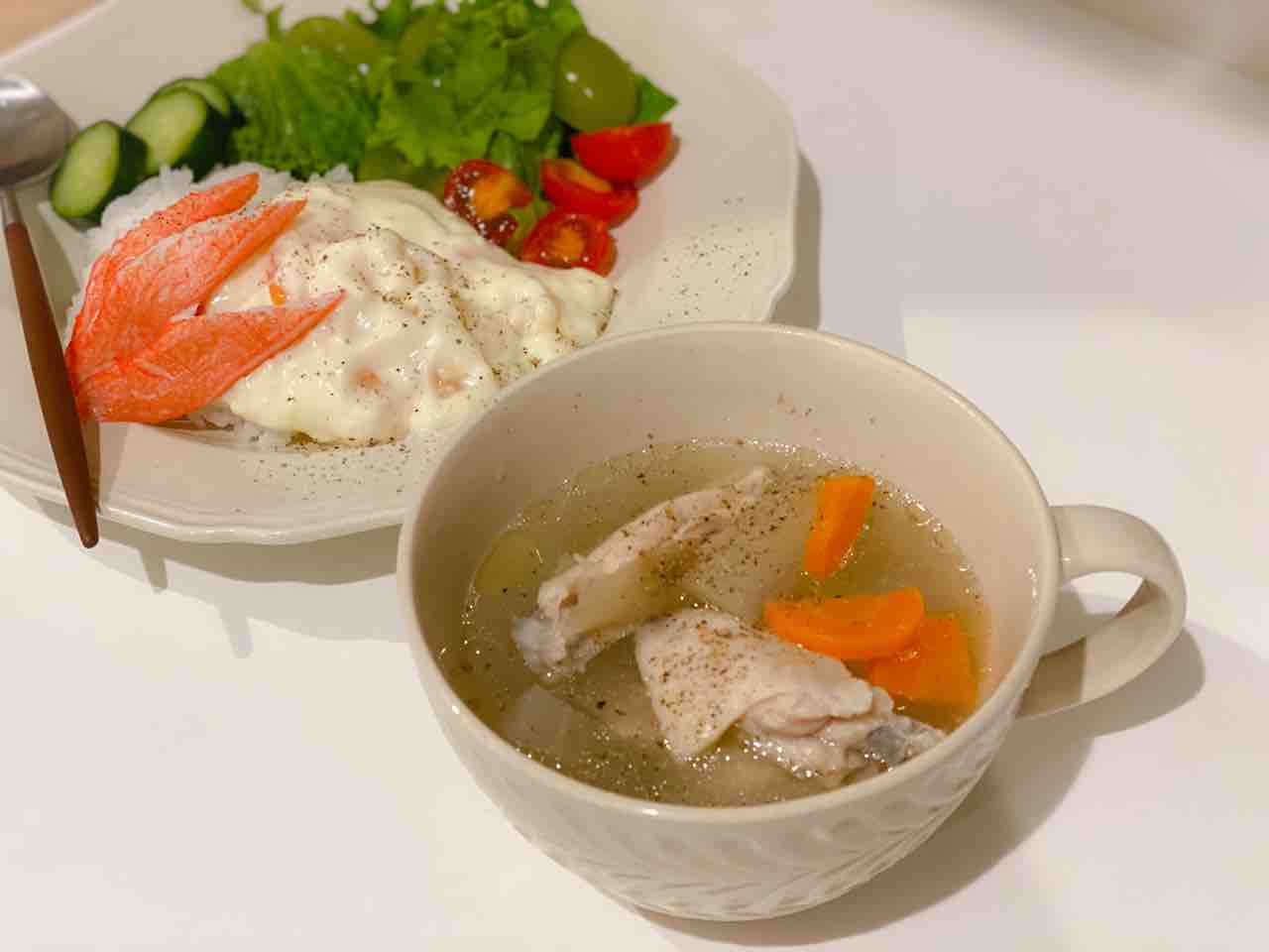 レシピ】手羽中と冬瓜の中華麹スープ、腸活、麹レシピ、米麹 : のんすけのおいしいくらし