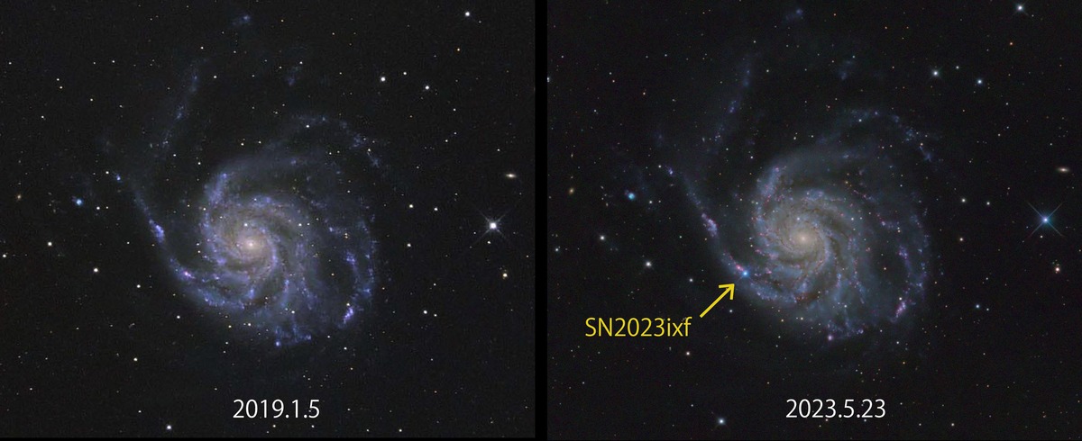 SN2023ixf出現前後マーク入り4000