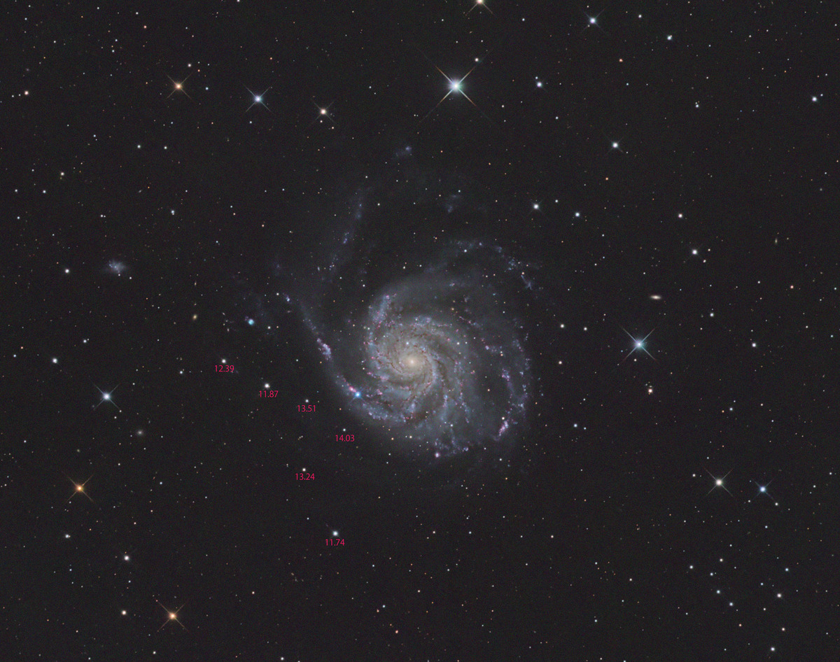 M101_LRGB_ps2 恒星明るさスケール入り