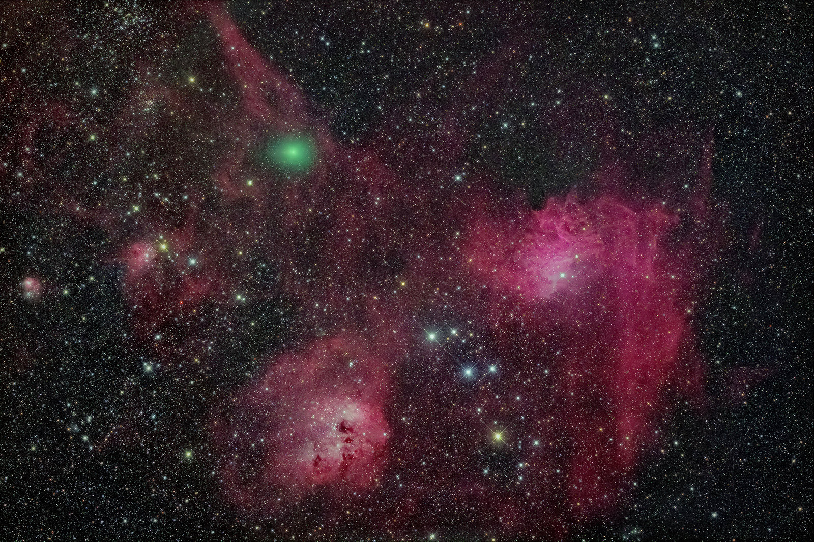 岩本彗星と勾玉星雲 他 のんたの星のブログ