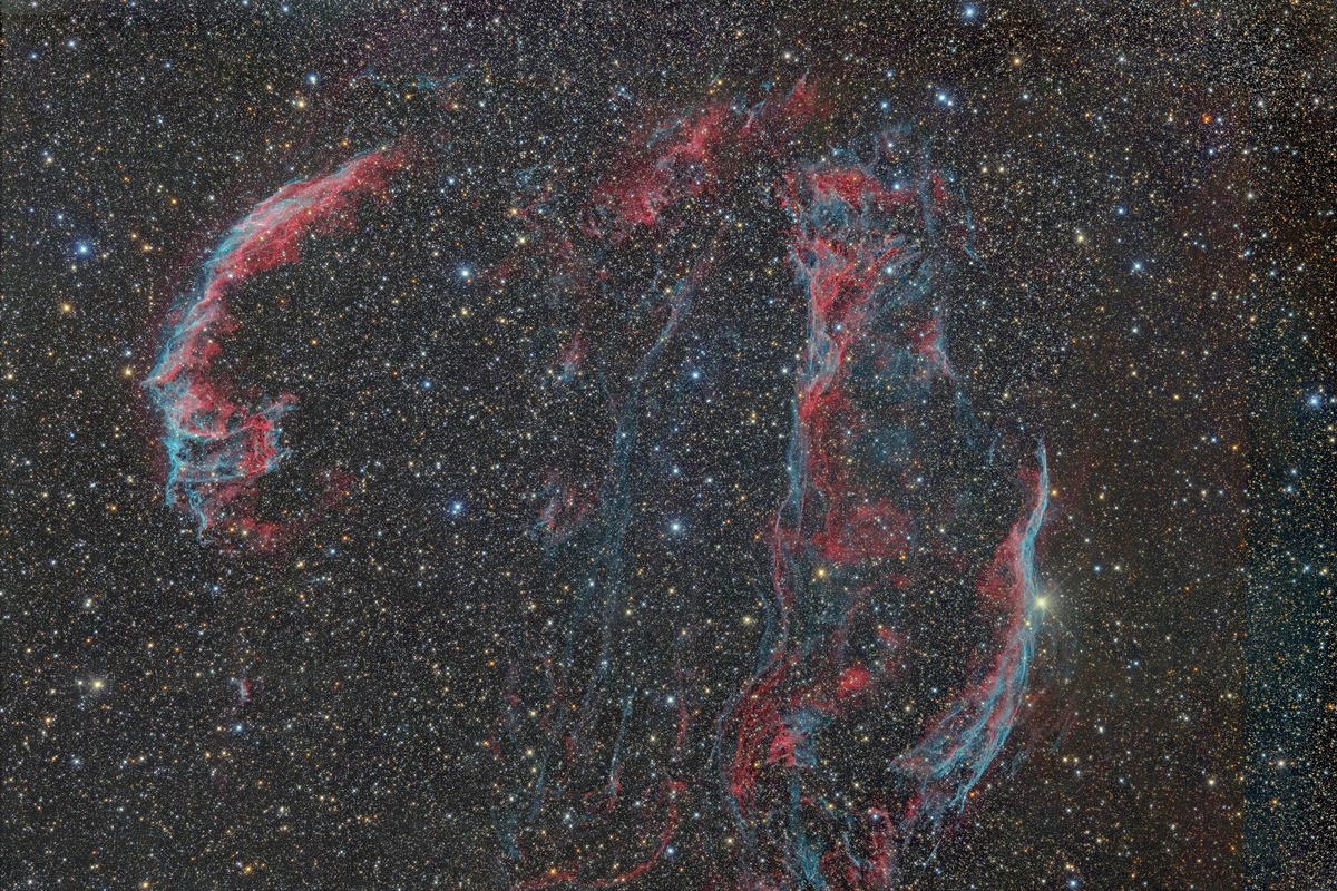 網状星雲全て加算平均 5000