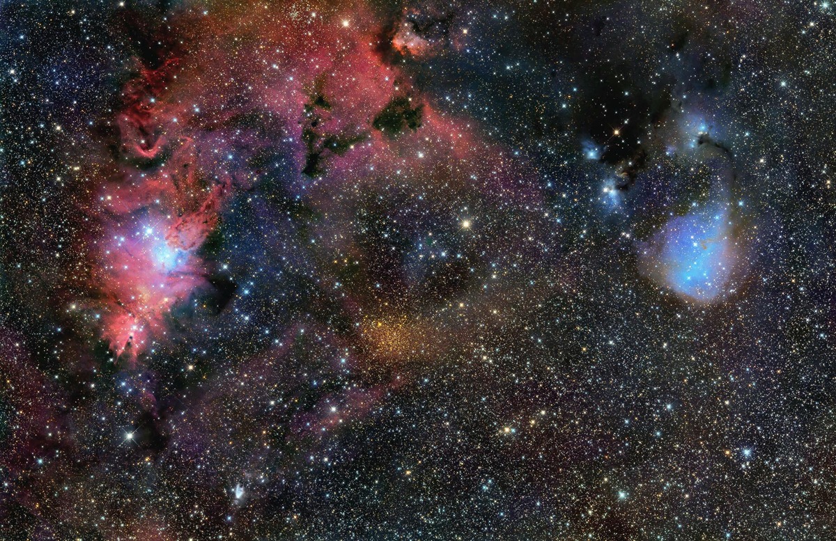 カタツムリ星雲とコーン星雲