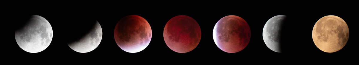 皆既月食2025.9.8連続写真6000