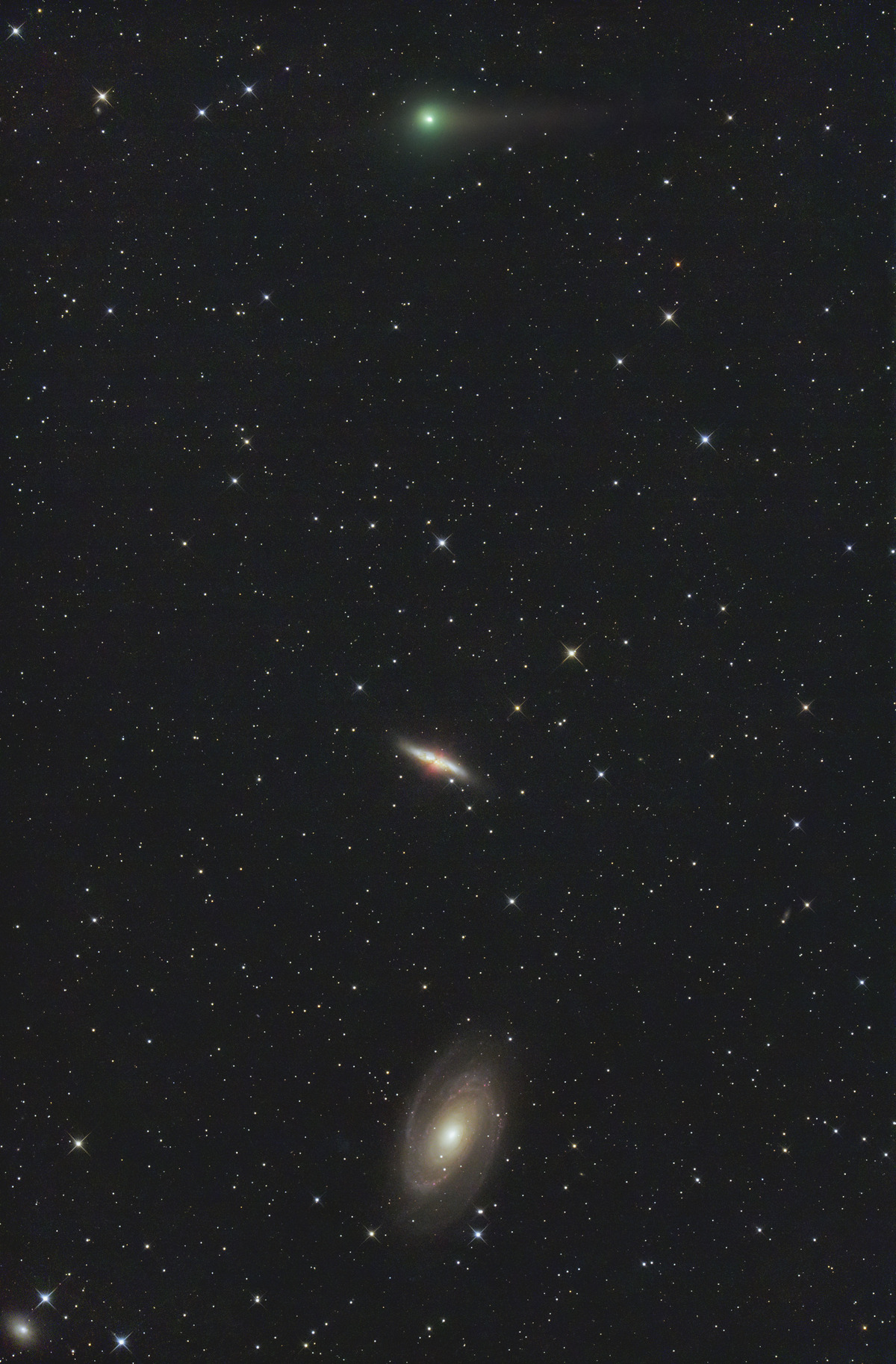 M81、M82に接近中のパンスターズ彗星2020年5月22日完成4000