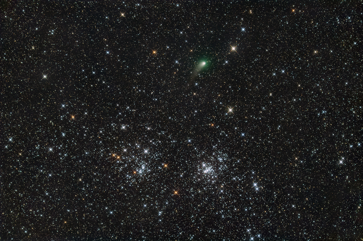 パンスターズ彗星二重星団に接近2