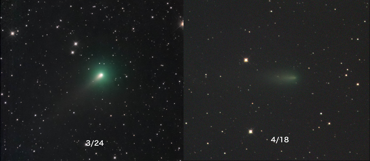 アトラス彗星C:2019Y4の核崩壊