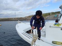 係船柱のお浄め2