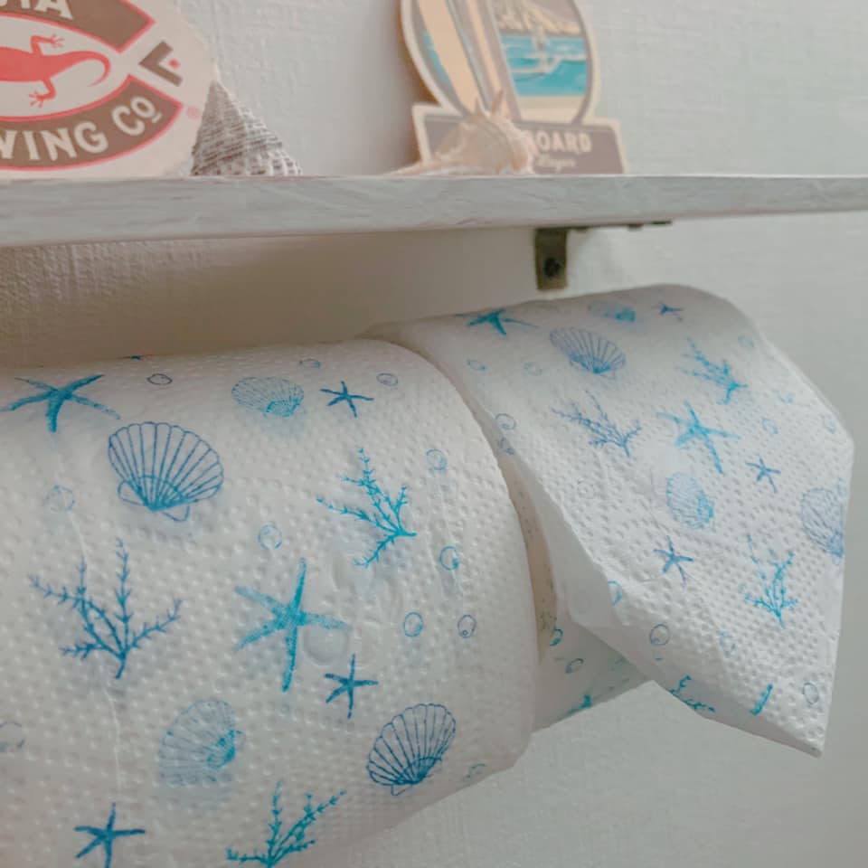 シェル柄のトイレットペーパー 海雑貨 Bar Aperitivo