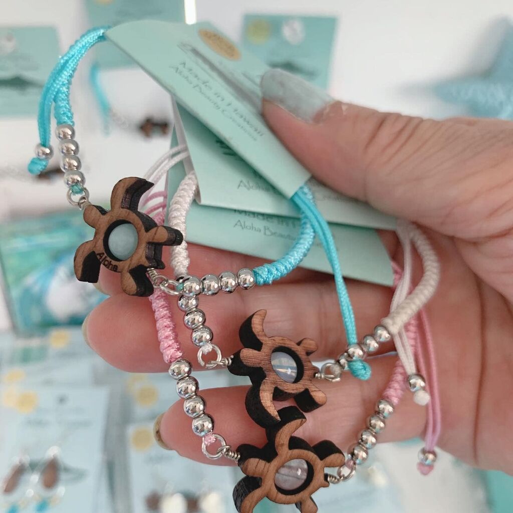 コアウッドのブレスレットと ロープ柄のオリジナルワンピース 海雑貨 Bar Aperitivo