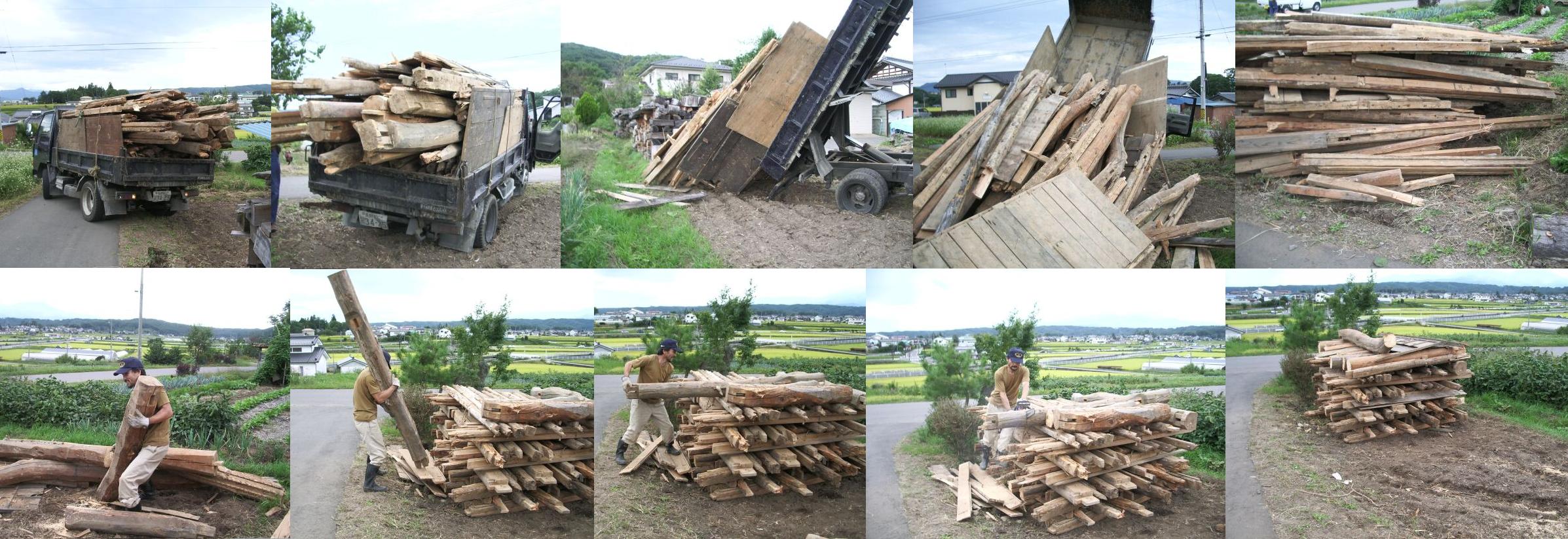 廃材来る : 百姓の田舎暮らし