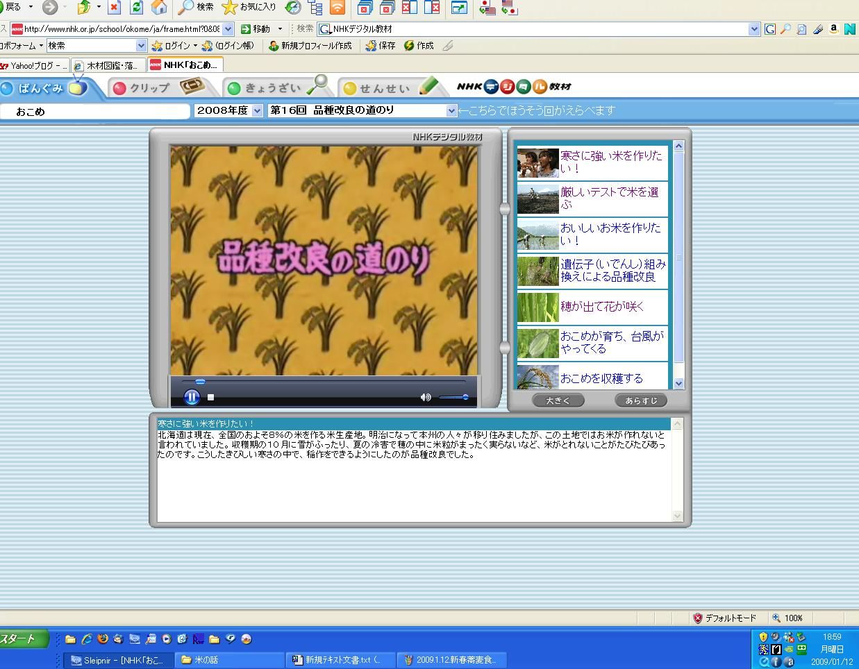 米の話 百姓の田舎暮らし