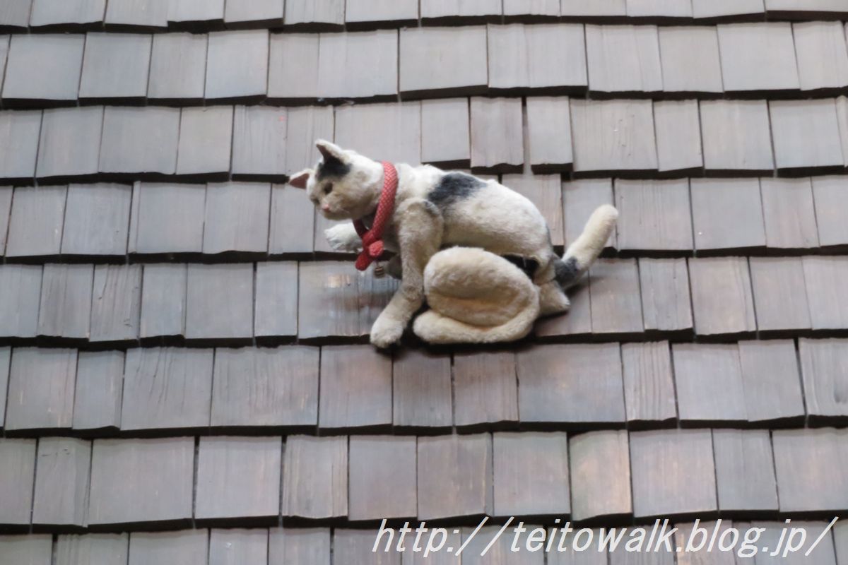 侵入者を感知して報告するスパイ猫 深川江戸資料館 帝都を歩く