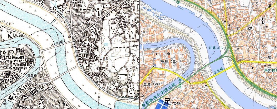 [心霊スポット？]空襲の焼失区域だった南詰「江北橋」 : 帝都を歩く