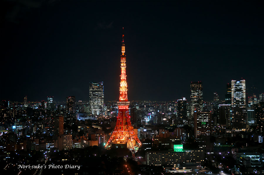 世界貿易センタービルからの夜景 東京タワー Nori Sukeの写真散歩
