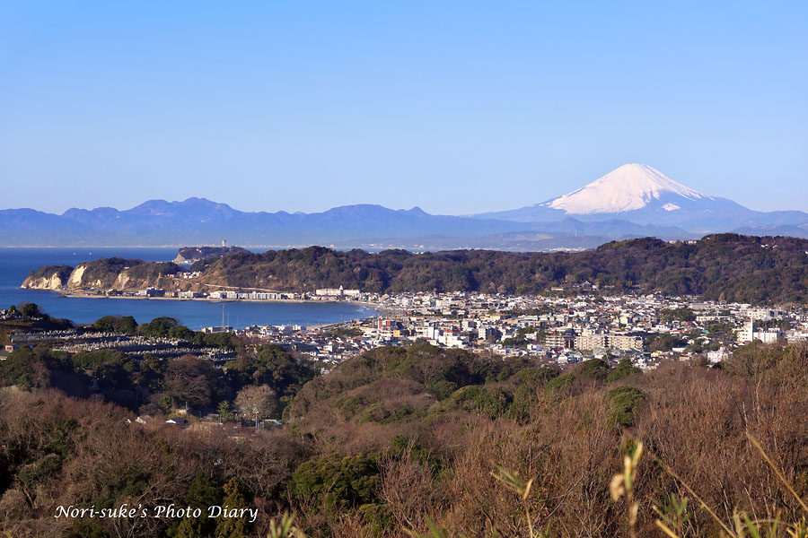 鎌倉 パノラマ台から見た富士山 Nori Sukeの写真散歩