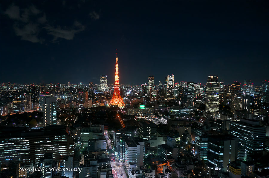 世界貿易センタービルからの夜景（東京タワー） : Nori-sukeの写真散歩