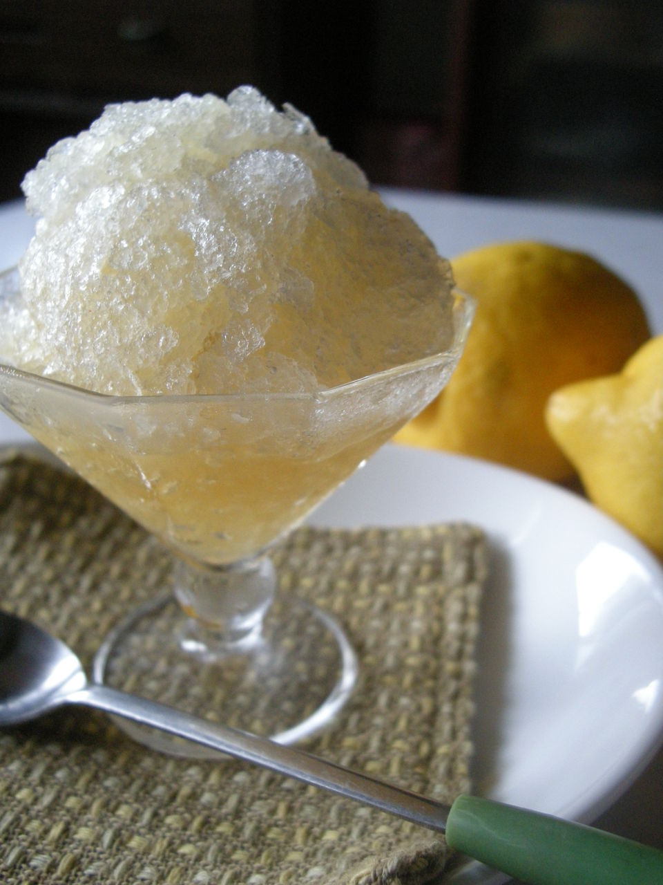 Granita Al Limone レモンのグラニータ おいしいイタリア Tavola Giappone Granita Al Limone レモンのグラニータ おいしいイタリア Tavola Giappone