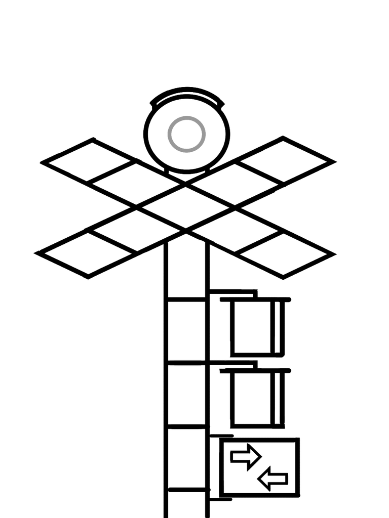 踏切ぬりえ 作りました 自閉のチビすけと私の初めての子育て