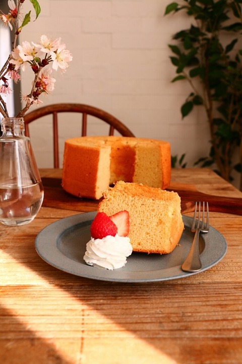 シフォンケーキとシフォンケーキサンド