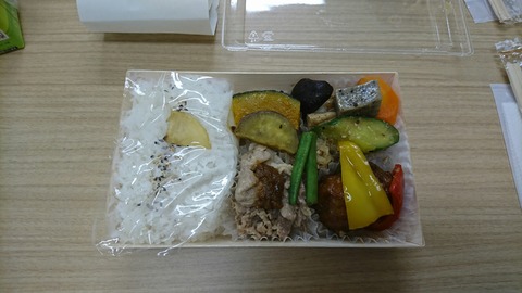 収録のお弁当