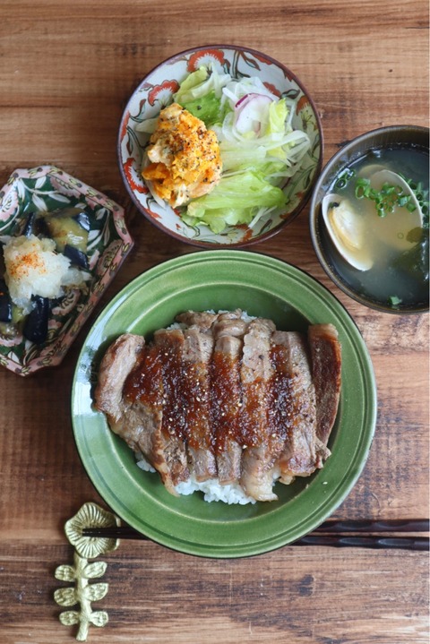 おうちステーキ丼ランチ