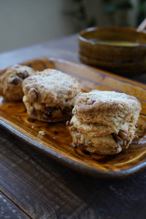 ザクザクスコーンと甘栗のマロンクリーム