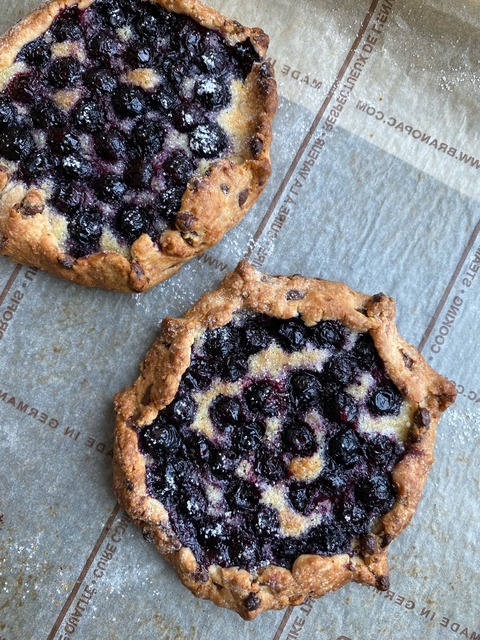 ブルーベリーの形なしタルト