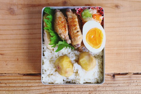 栗ご飯のお弁当