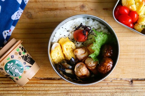 まるまる弁当とスタバのコーヒープリン