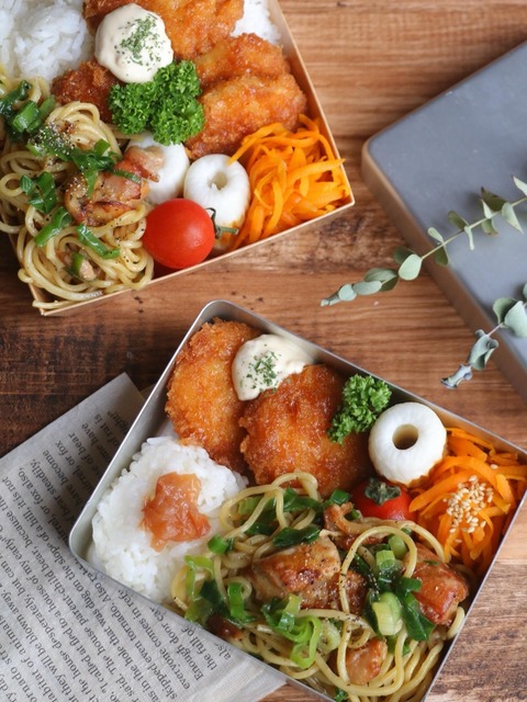 今日のお弁当とかいなり寿司弁当とか