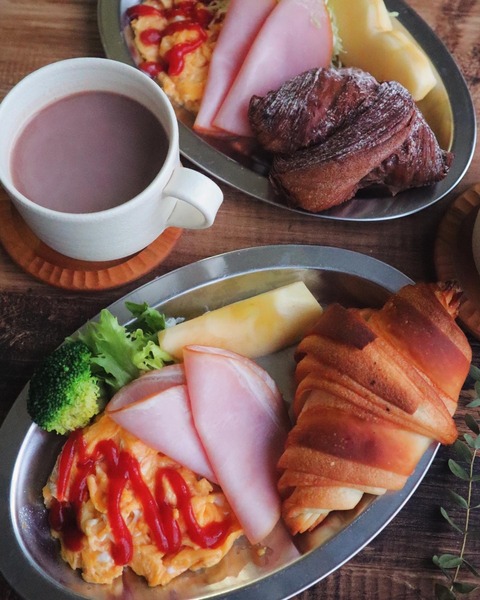 コムシノワのクロワッサンで朝ごはん