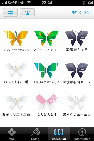 集めた蝶たち