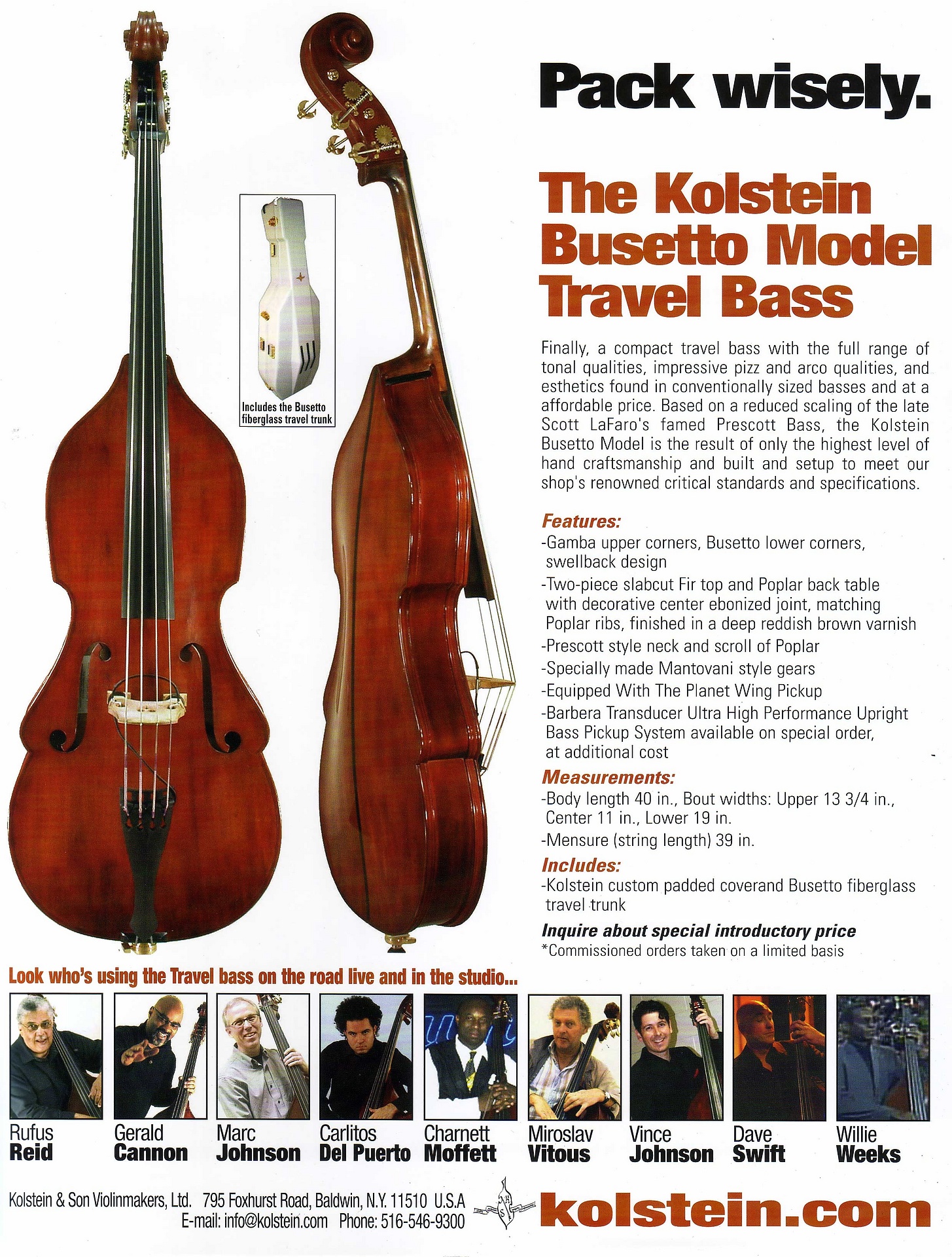 市場 Kolstein BQ-1-Bass コルスタイン コントラバス用弓ホルスター Brown