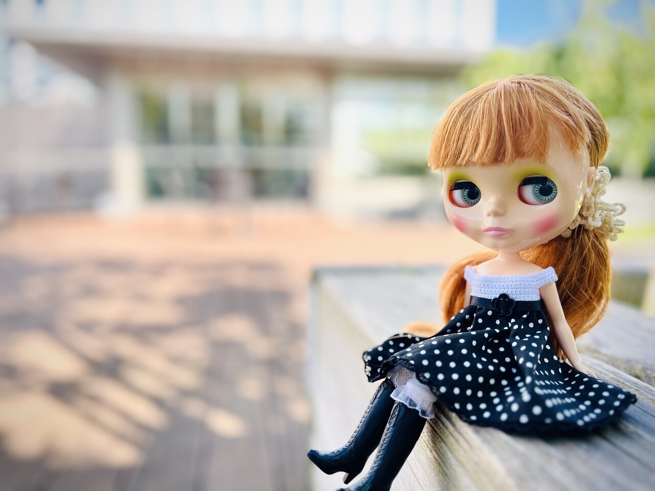 Blythe（ブライス）・リカちゃんの麦わら帽子を手編みで