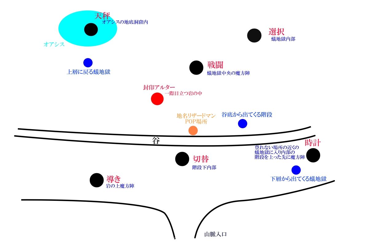 ハティル砂漠実装 簡易mapと各間の行き方と砂漠の注意点等 みくらぼん Mmoわーるど
